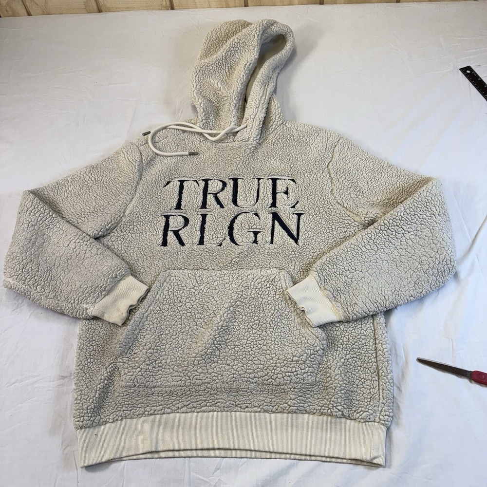 True Religion Men's Bircha Pullover Hoodie Small To Med. Y2K, New Era Punk Style - Picture 9 of 16